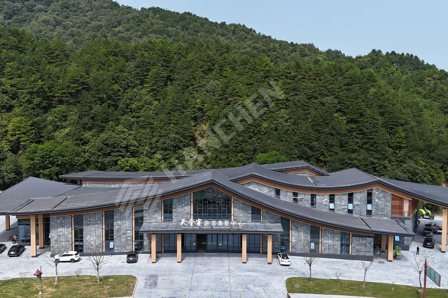 Color-Aluminum-Coil-Roofing-For-Visitor-Center-Project-2 Color-Aluminum-Coil-Roofing-For-Visitor-Center-Project-2
