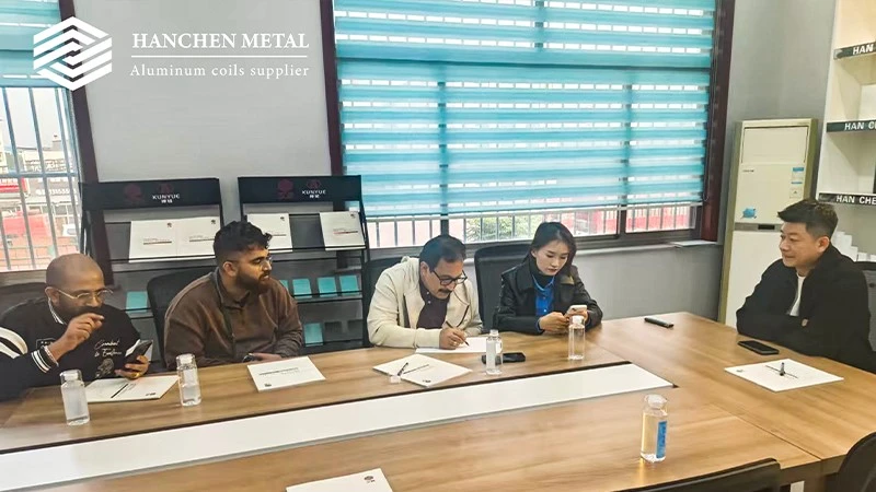 Sandwich-Panel-Manufacturer-Visits-Hanchen-Metal-1 Sandwich-Panel-Manufacturer-Visits-Hanchen-Metal-1